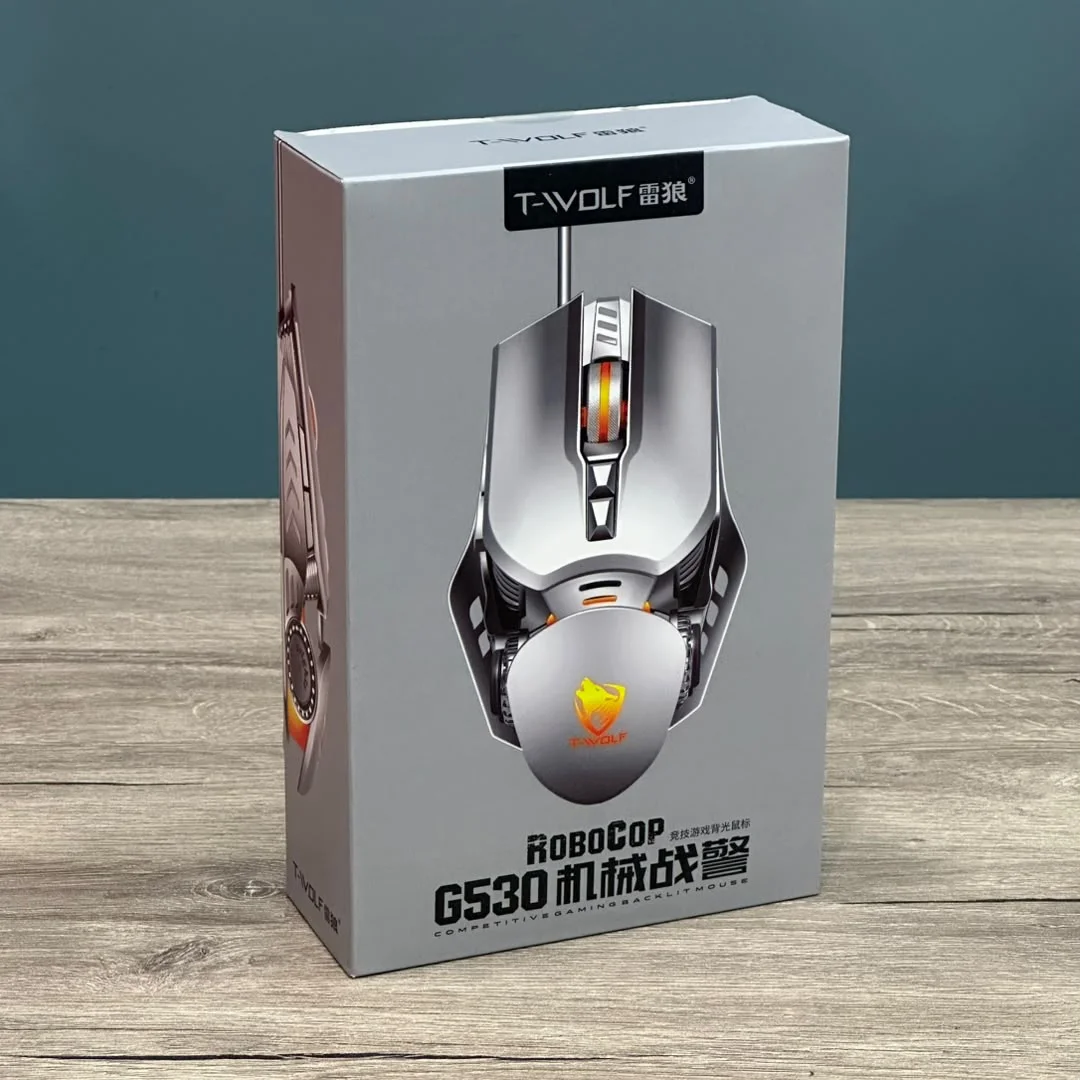 MOUSE GAMING T-WOLF G530 SILVER